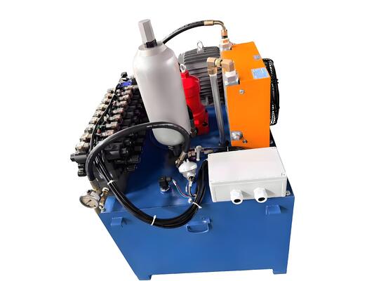 หน่วยกำลังไฮดรอลิก - 6L ถังเหล็ก 2.5cc / R ปั๊มเกียร์ไฮดรอลิกพร้อมมอเตอร์ AC 380V 750W 1450RPM-2